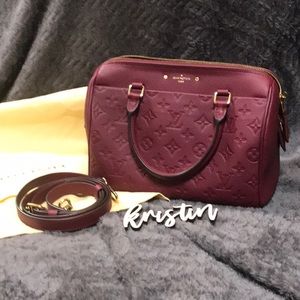 🌹LV🌹 Aurore Empreinte Speedy Bandouliere